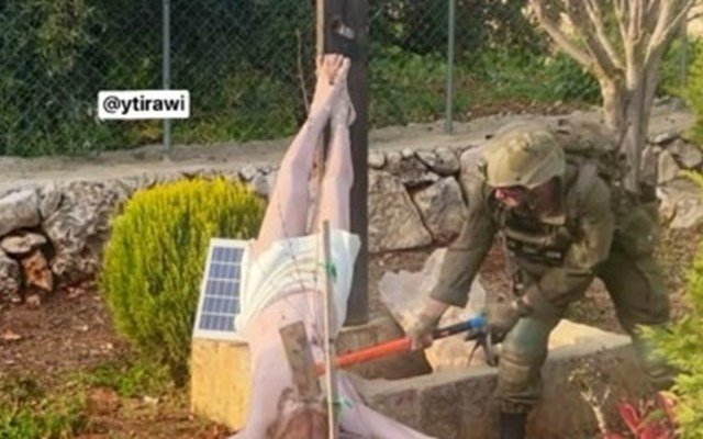 Σάλος-με-τον-βανδαλισμό-αγάλματος-του-Χριστού-από-Ισραηλινό-στρατιώτη-στον-Λίβανο-–-Τι-απαντά-ο-idf