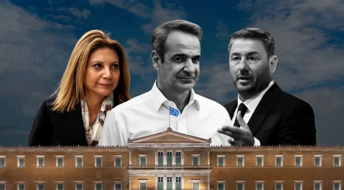 Η-Καρυστιανού-τρίτη-δύναμη-σε-νέα-δημοσκόπηση,-η-ΝΔ-πέφτει-στο-25,7%